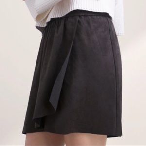 Aritzia suede skirt